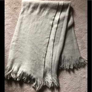 Mark & Graham Gray Colorblock Throw